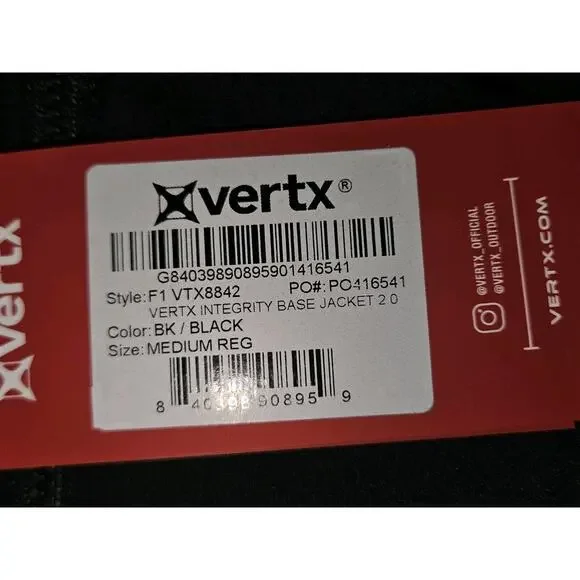 NWT Vertx Men's Integrity Base Jacket 2.0 Lightweight Soft Shell Size Med *read - Picture 12 of 12